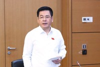 Phó Chủ tịch Quốc hội Nguyễn Hồng Diên thảo luận tại tổ chiều 17/10 về dự án Luật sửa đổi, bổ sung một số điều của Luật Chứng khoán