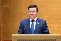 Bộ trưởng Bộ Công thương Lê Mạnh Hùng trình bày Tờ trình Dự án Luật sửa đổi, bổ sung một số điều của Luật Điện lực chiều 20/10.