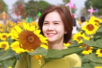 Ngày cuối năm đến Vạn Phúc ngắm những nụ cười hạnh phúc bên hoa hướng dương