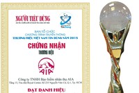 AIA Việt Nam: Thương hiệu Việt Nam tin dùng 2015
