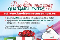 BIC ưu đãi đến 30% phí cho khách hàng mua bảo hiểm trực tuyến