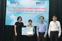 BIC bồi thường 82 triệu đồng cho khách hàng vay vốn tại BIDV Ninh Thuận