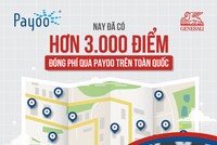 Generali Việt Nam ưu đãi  cho khách hàng đóng phí qua Payoo