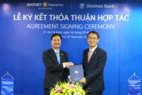 Ngân hàng Shinhan bán sản phẩm bảo hiểm Bảo Việt