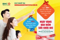 BIC ưu đãi tới 30% phí bảo hiểm sức khỏe cho khách hàng mua trực tuyến