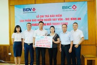 BIC chi trả hơn 600 triệu đồng tiền bảo hiểm cho khách hàng vay vốn tại Thái Nguyên