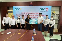 BIC Bình Dương chi trả hơn 557 triệu đồng quyền lợi bảo hiểm cho khách hàng vay vốn tại BIDV Bình Phước 