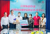 BIC chi trả hơn 4 tỷ đồng tiền bảo hiểm cho khách hàng tại Bến Tre