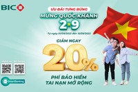 BIC ưu đãi 20% phí bảo hiểm Tai nạn mở rộng 