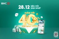 Ngày 28/12, BIC siêu ưu đãi tới 40% 