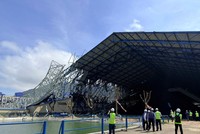 Đội ngũ cán bộ của Bảo hiểm PVI triển khai đánh giá, xử lý thiệt hại sau bão Bualoi (bão số 10) tại Nhà máy Nhiệt điện Vũng Áng 2