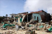 Nhiều địa phương chịu ảnh hưởng nặng nề sau cơn bão số 13. Ảnh: Internet