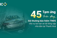 BIC tạm ứng 45 triệu đồng bồi thường bảo hiểm trách nhiệm dân sự cho vụ tai nạn xe tải tông sập nhà dân tại Thanh Hoá