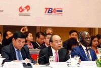 Thủ tướng Nguyễn Xuân Phúc phát biểu tại Diễn đàn VBF sáng nay.