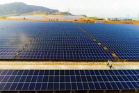 Nhà máy điện mặt trời tại Ninh Thuận do Công ty TNHH MTV Gelex Ninh Thuận xây dựng và vận hành