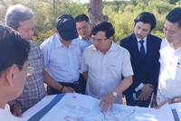 Lãnh đạo Bộ Công thương và UBND tỉnh Bạc Liêu khảo sát dự án