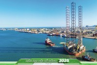 Giàn khoan PV DRILLING VIII tại cảng hạ lưu TP. Vũng Tàu