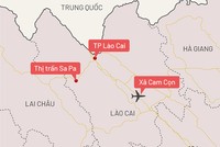 Sân bay Sapa sẽ được đặt tại xã Cam Cọn, huyện Bảo Yên. Đồ họa: Tiến Thành - Vnexpress