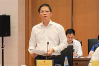 Bộ trưởng Bộ Công Thương Trần Tuấn Anh báo cáo tại phiên giải trình - (Ảnh CT)