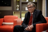Tỷ phú Bill Gates tại một sự kiện ở Lyon, Pháp ngày 9/10/2019. Ảnh: AFP/TTXVN