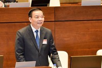 Bộ trưởng Bộ Khoa học - công nghệ Chu Ngọc Anh trong một phiên họp của Quốc hội.