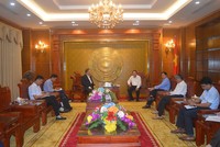 Tập đoàn Pacifico Energy về Quảng Trị với mong muốn đầu tư lĩnh vực năng lượng tái tạo vào địa phương.