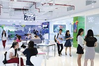 Vốn đầu tư nước ngoài đang đổ mạnh vào giáo dục. Trong ảnh: Trung tâm Anh ngữ Wall Street English tại Gò Vấp (TP.HCM).