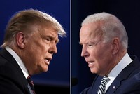 Donald Trump (trái) và Joe Biden có màn đấu khẩu gay gắt kéo dài 90 phút vào tối ngày 29/9. Ảnh: AFP