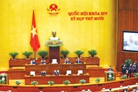 Phiên khai mạc kỳ họp thứ 10, Quốc hội khóa XIV diễn ra sáng 20/10.