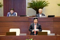 Phó Thủ tướng, Bộ trưởng Bộ Ngoại giao Phạm Bình Minh phát biểu cuối phiên thảo luận.