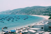 Một góc làng chài Nhơn Lý, thuộc TP Quy Nhơn
