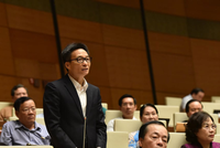 Phó thủ tướng Vũ Đức Đam trả lời chất vấn của đại biểu Quốc hội.