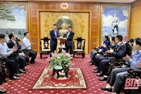 Ông Nguyễn Văn Thi, Phó Chủ tịch UBND tỉnh Thanh Hóa tiếp và làm việc với đoàn công tác.