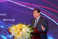 Bộ trưởng Nguyễn Chí Dũng phát biểu tại Diễn đàn Vietnam Venture Summit 2020 (Ảnh: Đức Trung/MPI)