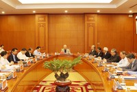 Cuộc họp của Thường trực Ban Chỉ đạo Trung ương về phòng, chống tham nhũng.