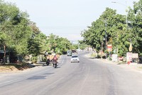 Đoạn đường thuộc tuyến Quốc lộ 9 đi cảng Cửa Việt (Ảnh: báo Quảng Trị).