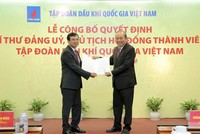 Ông Hoàng Quốc Vượng đảm nhiệm vị trí Chủ tịch HĐTV Tập đoàn Dầu khí Việt Nam.