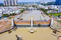 Dự án chống ngập 10.000 tỷ đồng đang đứng trước nguy cơ tạm dừng nếu không được ký phụ lục hợp đồng BT (ảnh: TN)