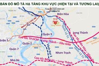 Bình đồ tuyến cao tốc Biên Hòa - Vũng Tàu.