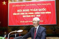 Tổng bí thư, Chủ tịch nước Nguyễn Phú Trọng phát biểu kết luận hội nghị.