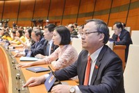 Một phiên họp toàn thể của Quốc hội tại kỳ họp thứ 10.