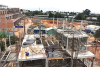 Dự án Khu dân cư Võ Minh Đức trong quá trình xây dựng.