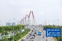 Cầu Nhật Tân - một trong những công trình giao thông trọng điểm của Thủ đô Hà Nội - sử dụng vốn vay ODA Nhật Bản. Ảnh: Chí Cường