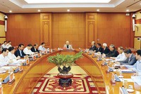 Một cuộc họp của Ban Chỉ đạo Trung ương về phòng, chống tham nhũng