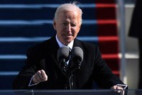 Tổng thống Mỹ Joe Biden phát biểu nhậm chức vào ngày 20/1 tại Điện Capitol, Washington, DC. Ảnh: AFP
