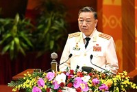 Bộ trưởng Bộ Công an Tô Lâm trình bày tham luận ngày 27/1.