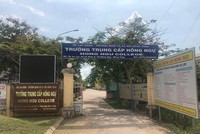 Khu cách ly Trường Trung cấp Hồng Ngự - nơi cách ly tập trung F1 của BN1660. Nguồn: Cổng thông tin điện tử tỉnh Đồng Tháp