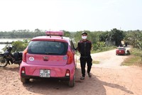 Xe taxi chở người trốn chốt kiểm dịch Covid-19 vào thành phố. Ảnh: Cổng thông tin điện tử Công an TP. Hải Phòng