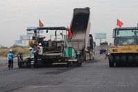 Tuyến cao tôc Trung Lương - Mỹ Thuận đang được đẩy nhanh tiến độ thi công để có thể hoàn thành trong năm 2021.