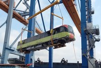 Đoàn tàu metro thứ 3 đã về tới Việt Nam (Ảnh: MRB).